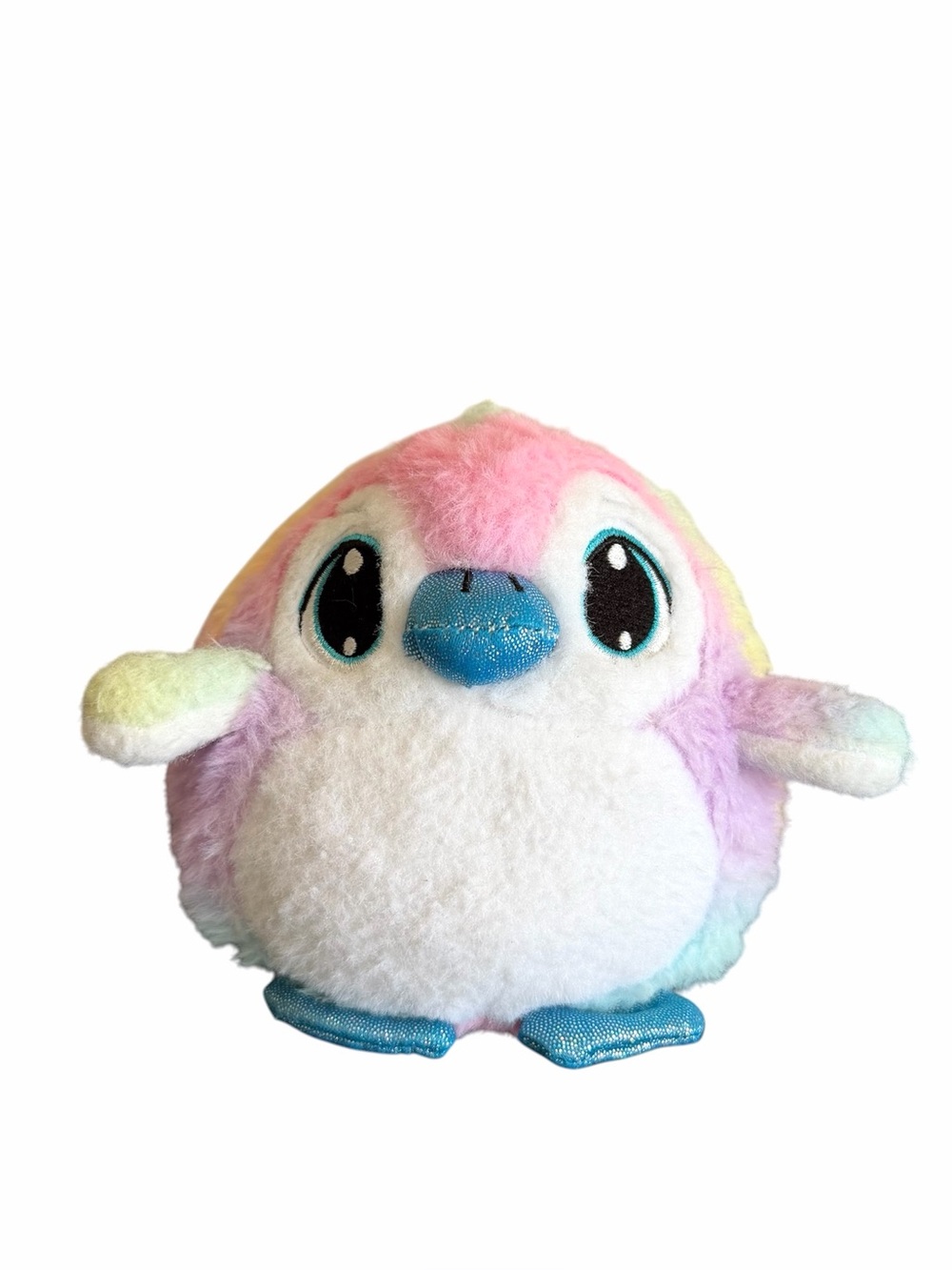 BMI Merchandise Multicolor Pastel Rainbow Penguin Plush Stuffed Animal 2021 5in